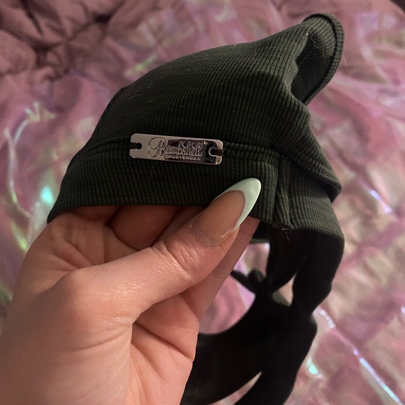 Forest Green 🌿 Power Ribbed Bra 🌿 Limited Ed 💚Bombshell Sportswear - MEDIUM - Picture 6 of 10